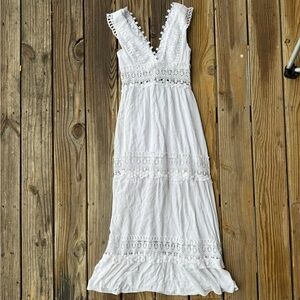 Rue21 White Lace Maxi Dress